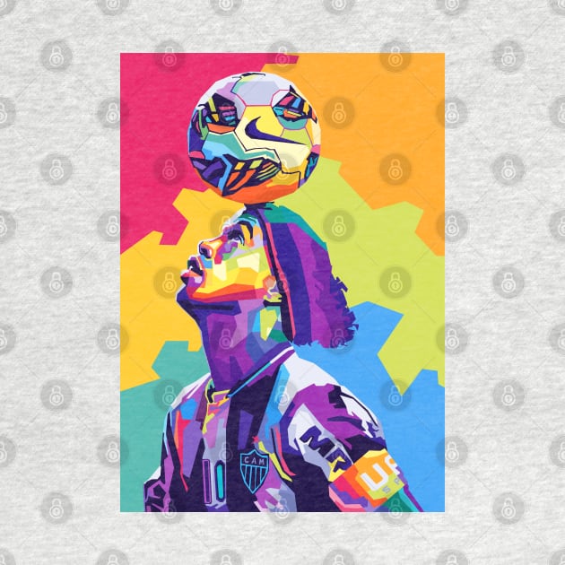 Ronaldinho Wpap Art by Zet Art